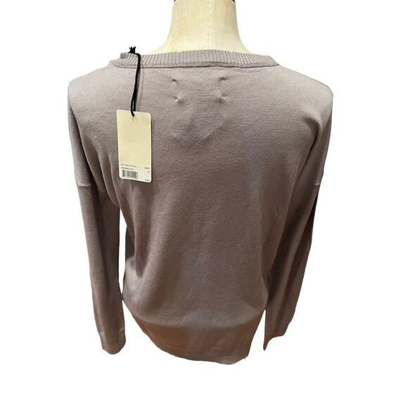 Zadig & Voltaire Miss Amour Strass Distressed Studded Sweater Gray M - Picture 6 of 9